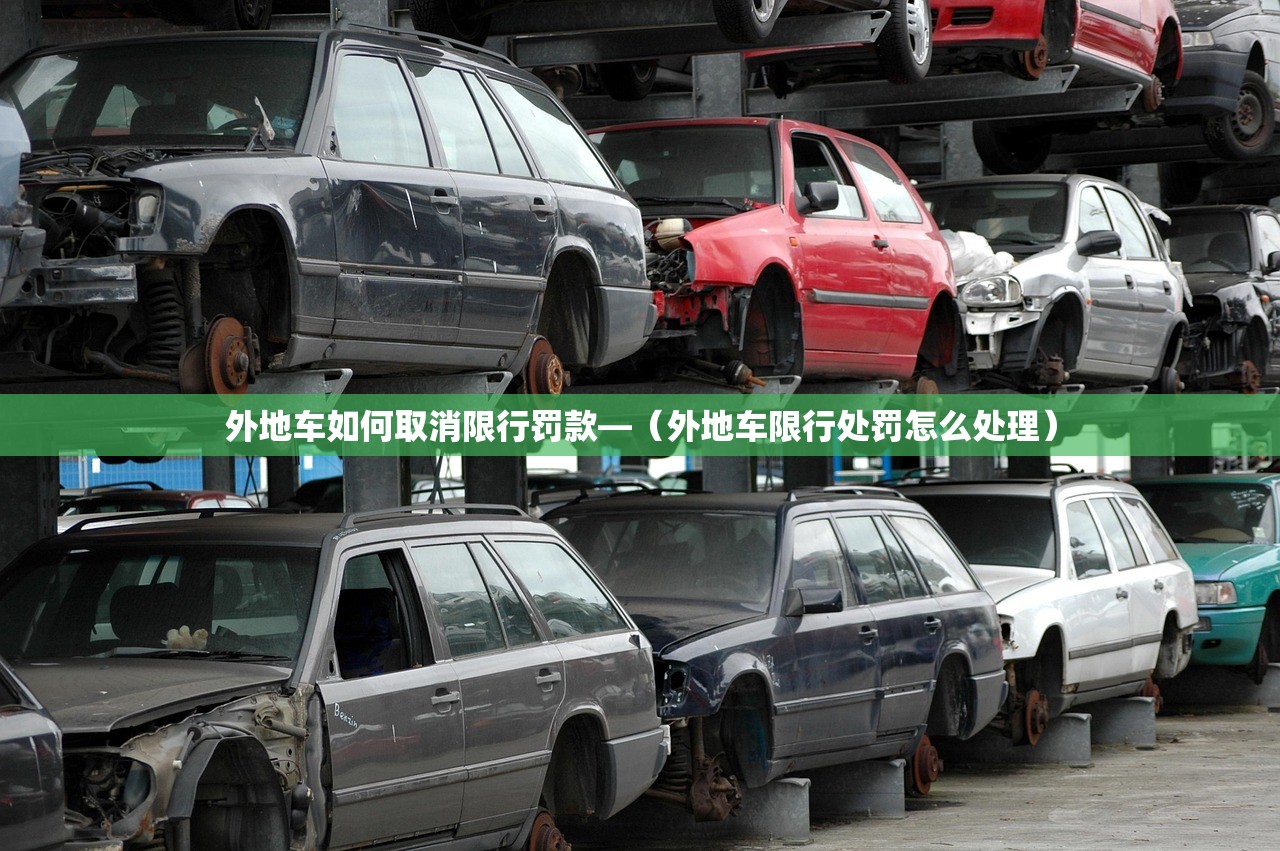 外地车如何取消限行罚款—（外地车限行处罚怎么处理）