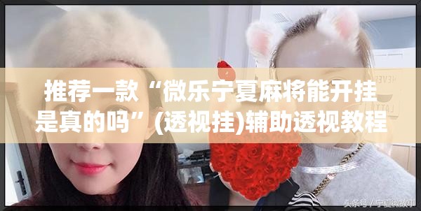 推荐一款“微乐宁夏麻将能开挂是真的吗”(透视挂)辅助透视教程