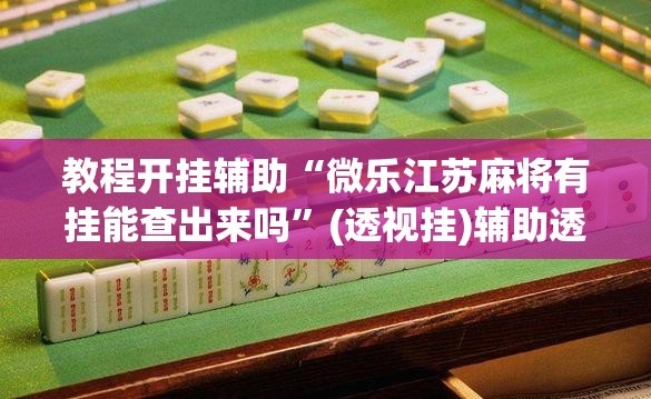 教程开挂辅助“中至抚州麻将开挂神器”(透视挂)辅助透视教程