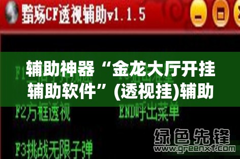 辅助神器“金龙大厅开挂辅助软件	”(透视挂)辅助透视教程