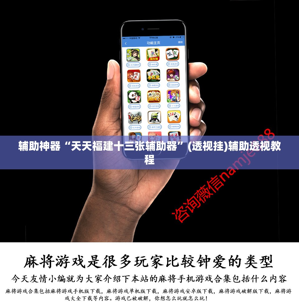 辅助神器“天天福建十三张辅助器	”(透视挂)辅助透视教程