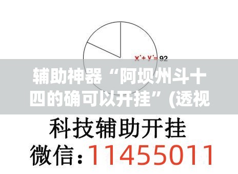 辅助神器“阿坝州斗十四的确可以开挂”(透视挂)辅助透视教程