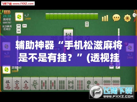 辅助神器“微乐捉鸡麻将开挂免费下载”(透视挂)辅助透视教程