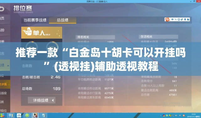 推荐一款“白金岛十胡卡可以开挂吗”(透视挂)辅助透视教程