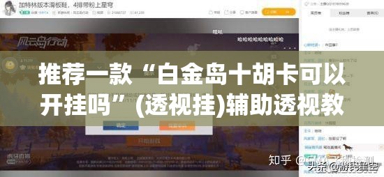 推荐一款“白金岛十胡卡可以开挂吗”(透视挂)辅助透视教程