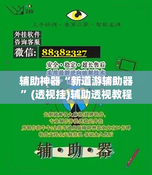 辅助神器“新道游辅助器	”(透视挂)辅助透视教程