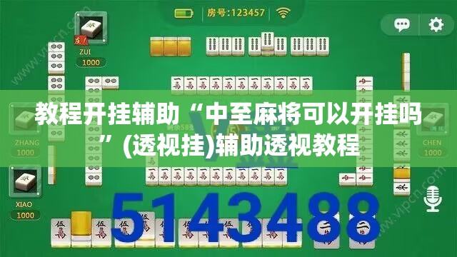 教程开挂辅助“中至麻将可以开挂吗	”(透视挂)辅助透视教程