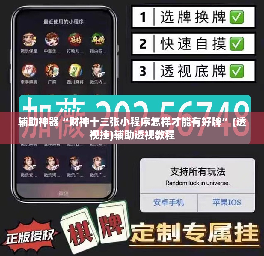 辅助神器“财神十三张小程序怎样才能有好牌”(透视挂)辅助透视教程