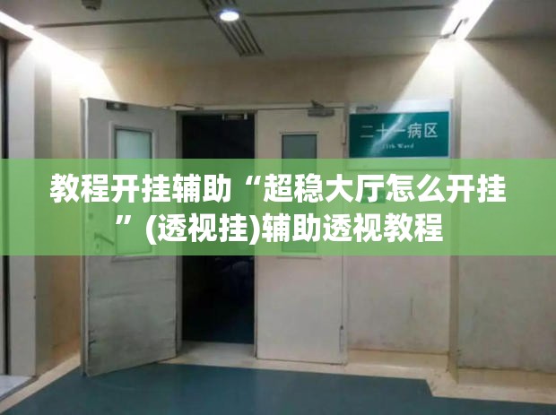 教程开挂辅助“超稳大厅怎么开挂”(透视挂)辅助透视教程