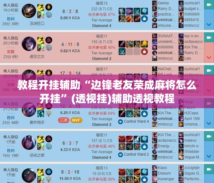 教程开挂辅助“边锋老友荣成麻将怎么开挂”(透视挂)辅助透视教程