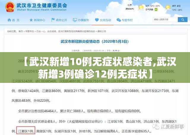 【武汉新增10例无症状感染者,武汉新增3例确诊12例无症状】 【武汉新增10例无症状感染者,武汉新增3例确诊12例无症状】