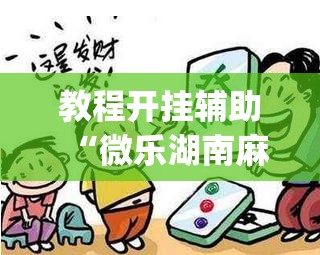 教程开挂辅助“微乐湖南麻将小程序必赢神器免费	”(透视挂)辅助透视教程