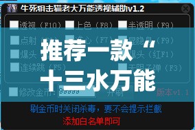 推荐一款“十三水万能辅助器使用方法”(透视挂)辅助透视教程