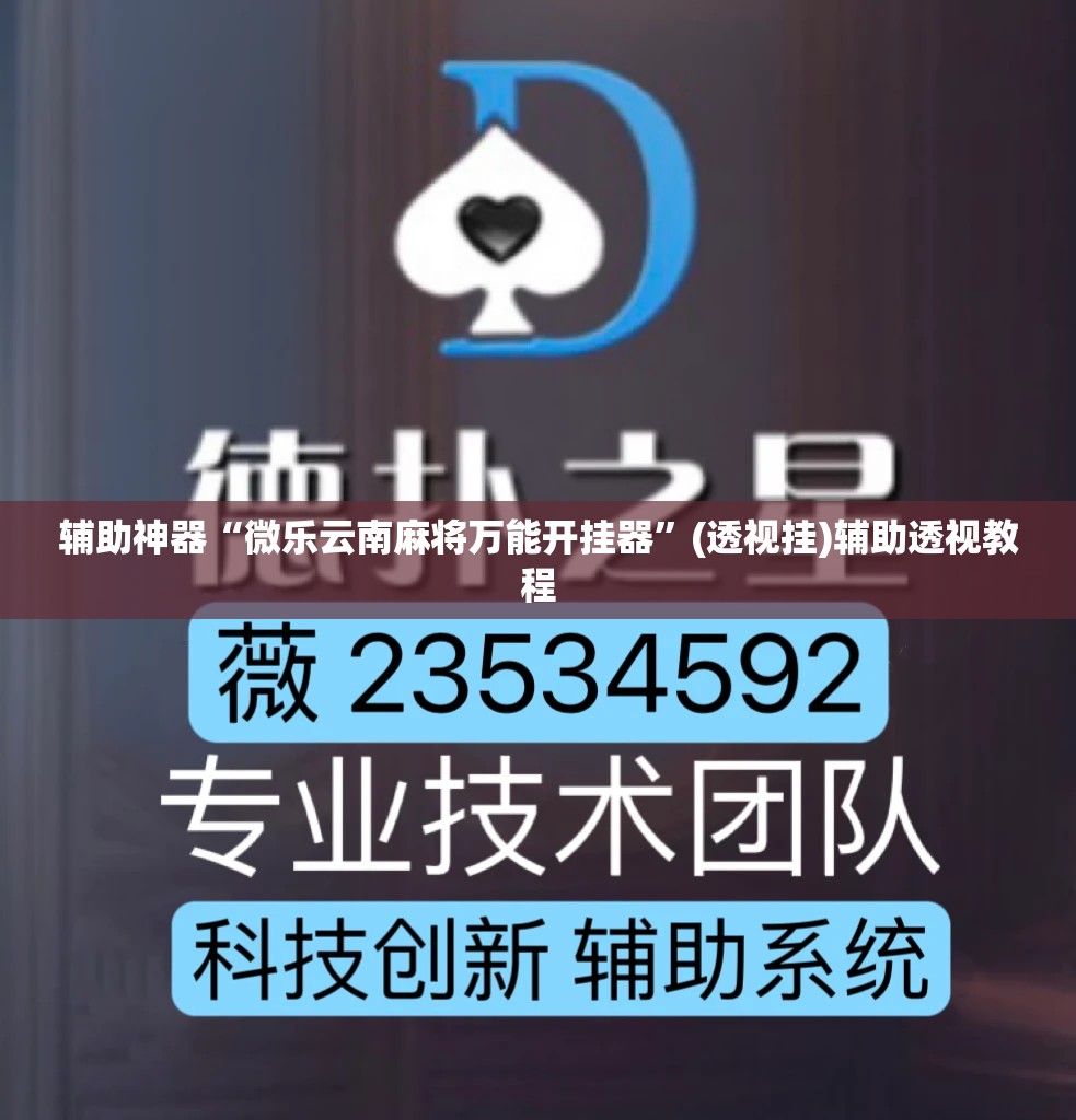 辅助神器“微乐云南麻将万能开挂器	”(透视挂)辅助透视教程
