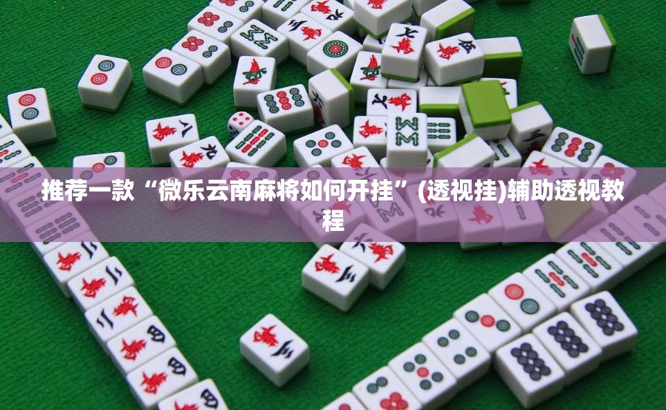 推荐一款“微乐云南麻将如何开挂”(透视挂)辅助透视教程