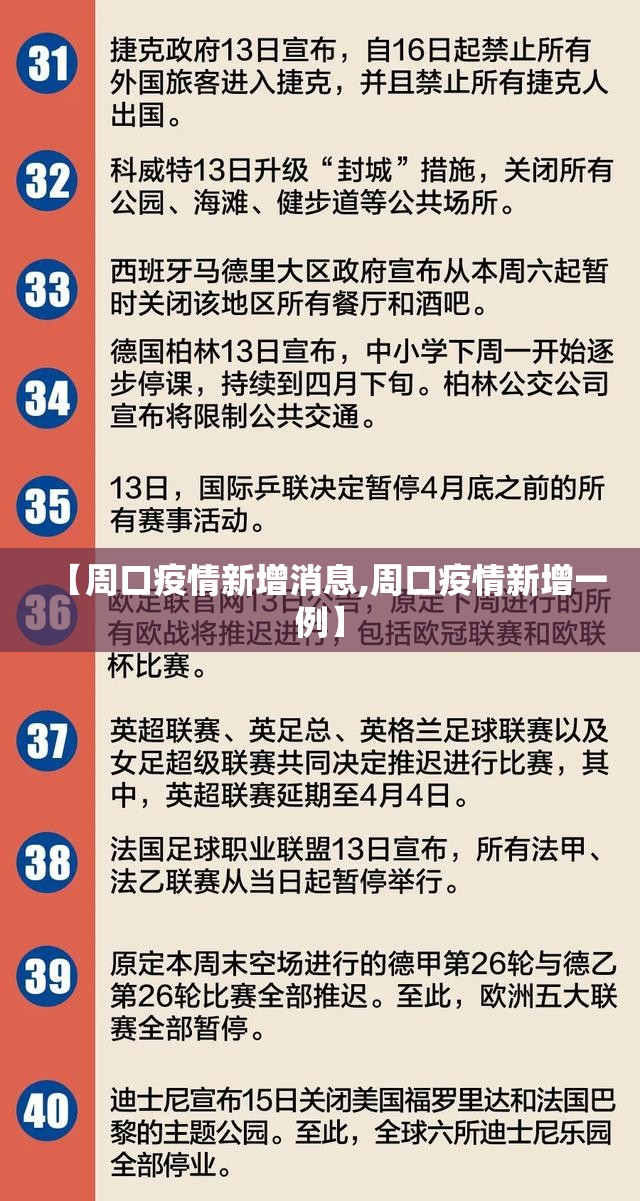 【周口疫情新增消息,周口疫情新增一例】 【周口疫情新增消息,周口疫情新增一例】