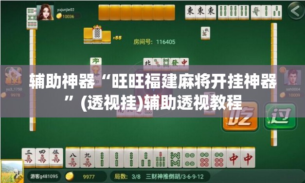 辅助神器“旺旺福建麻将开挂神器”(透视挂)辅助透视教程