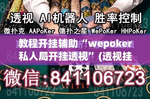教程开挂辅助“wepoker私人局开挂透视	”(透视挂)辅助透视教程