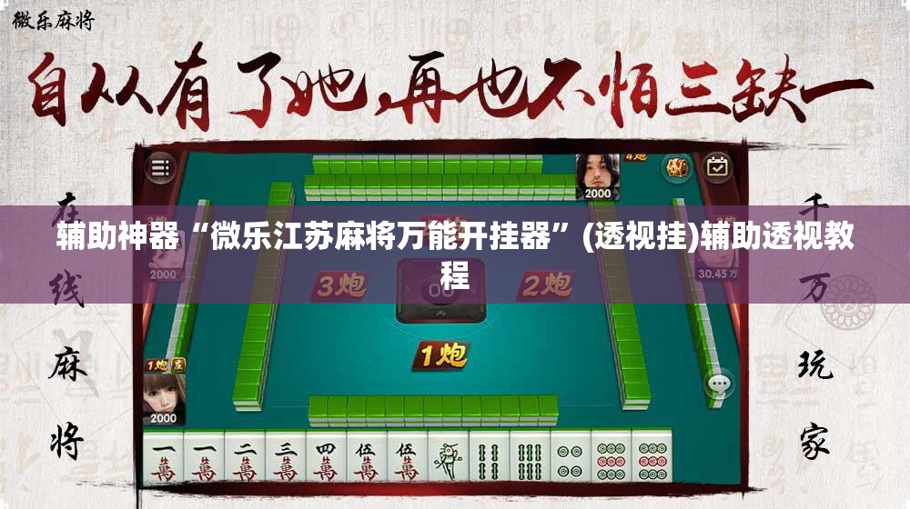 辅助神器“微乐江苏麻将万能开挂器	”(透视挂)辅助透视教程