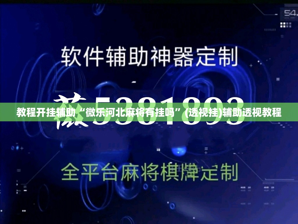 教程开挂辅助“微乐河北麻将有挂吗”(透视挂)辅助透视教程