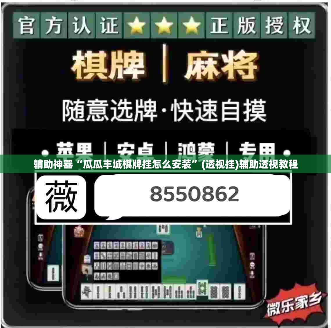 辅助神器“瓜瓜丰城棋牌挂怎么安装	”(透视挂)辅助透视教程