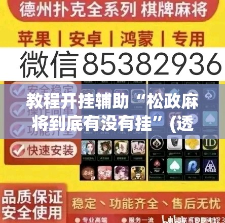 教程开挂辅助“松政麻将到底有没有挂”(透视挂)辅助透视教程