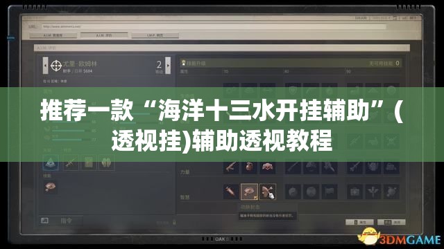 推荐一款“海洋十三水开挂辅助”(透视挂)辅助透视教程