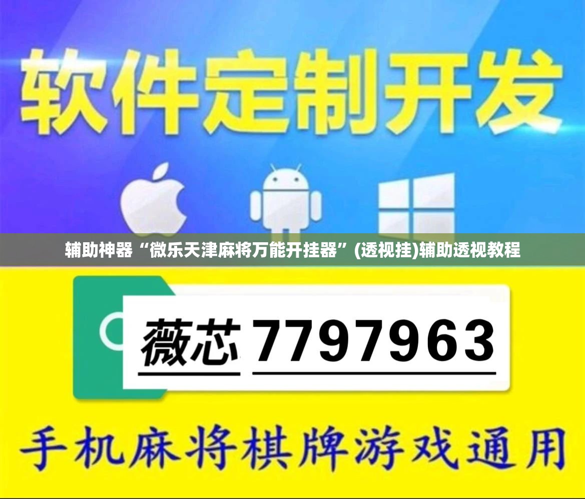 辅助神器“微乐天津麻将万能开挂器”(透视挂)辅助透视教程