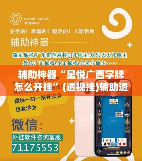 辅助神器“星悦广西字牌怎么开挂”(透视挂)辅助透视教程