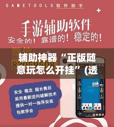 辅助神器“正版随意玩怎么开挂”(透视挂)辅助透视教程