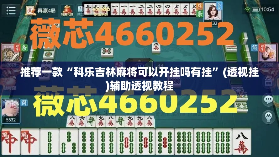 教程开挂辅助“微乐广西麻将开挂神器”(透视挂)辅助透视教程