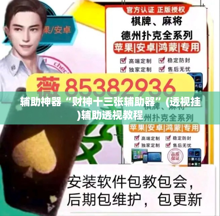辅助神器“财神十三张辅助器	”(透视挂)辅助透视教程