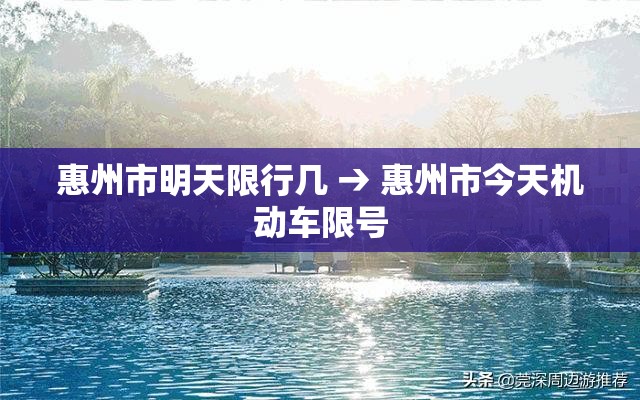 惠州市明天限行几 → 惠州市今天机动车限号