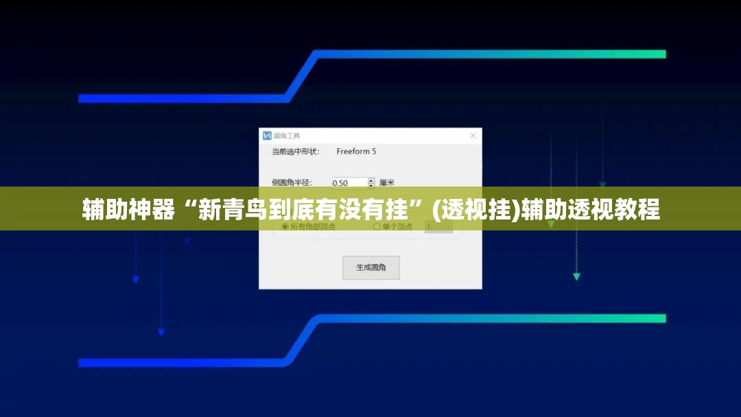 辅助神器“新青鸟到底有没有挂”(透视挂)辅助透视教程