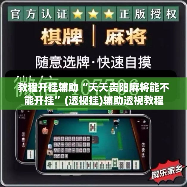 教程开挂辅助“天天贵阳麻将能不能开挂”(透视挂)辅助透视教程
