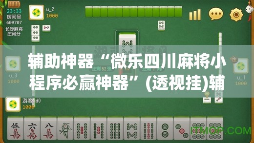 辅助神器“微乐四川麻将小程序必赢神器”(透视挂)辅助透视教程