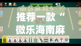 推荐一款“微乐海南麻将小程序怎么开挂”(透视挂)辅助透视教程