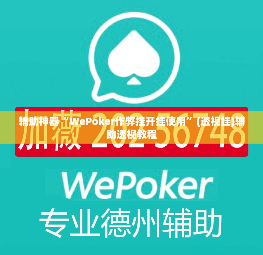 辅助神器“WePoker作弊挂开挂使用”(透视挂)辅助透视教程