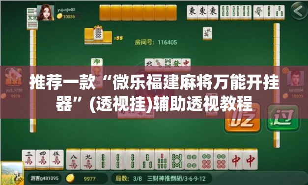 推荐一款“微乐福建麻将万能开挂器	”(透视挂)辅助透视教程