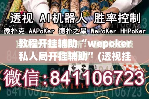 教程开挂辅助“wepoker私人局开挂辅助”(透视挂)辅助透视教程