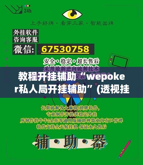 教程开挂辅助“wepoker私人局开挂辅助”(透视挂)辅助透视教程