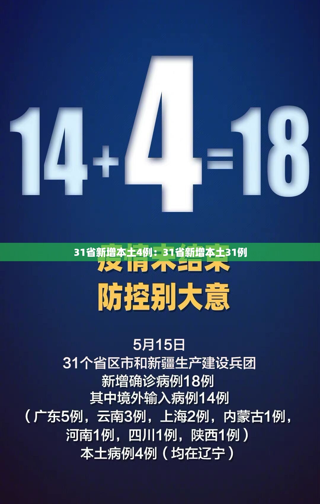 31省新增本土4例:31省新增本土31例 31省新增本土4例:31省新增本土31例