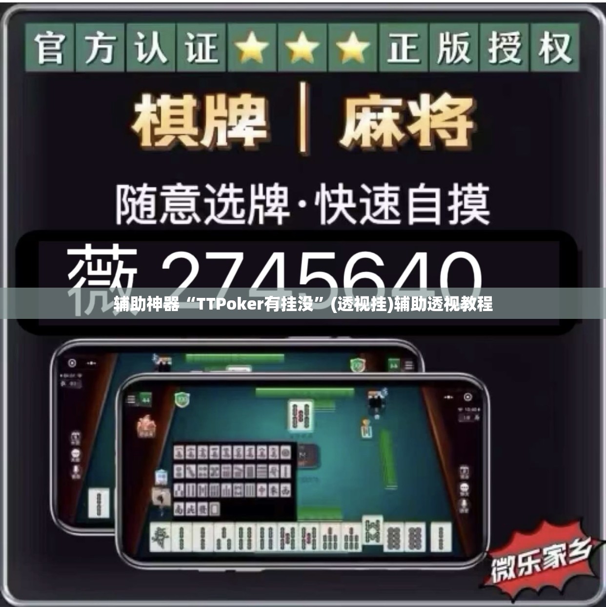辅助神器“TTPoker有挂没”(透视挂)辅助透视教程