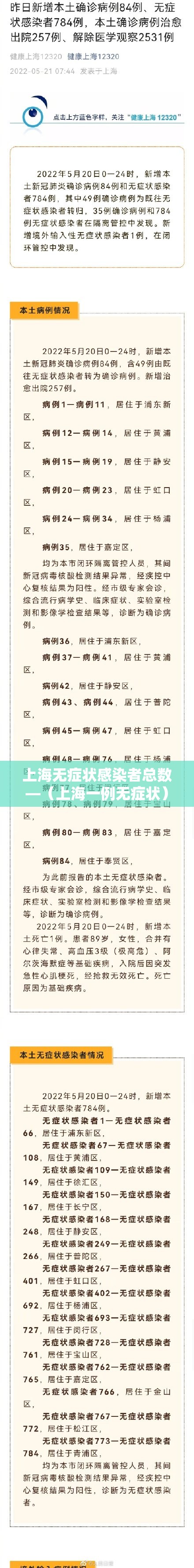 上海无症状感染者总数—(上海一例无症状) 上海无症状感染者总数—(上海一例无症状)