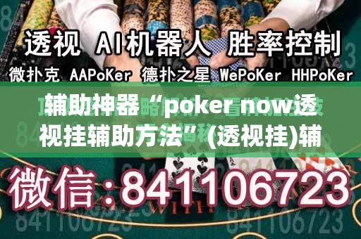 辅助神器“poker now透视挂辅助方法”(透视挂)辅助透视教程