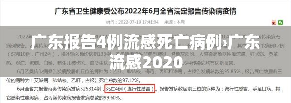 广东报告4例流感死亡病例›广东流感2020 广东报告4例流感死亡病例›广东流感2020