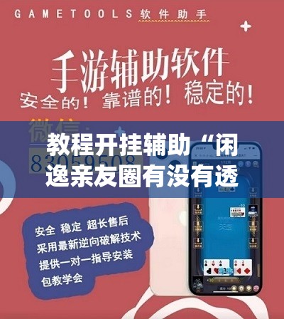 教程开挂辅助“闲逸亲友圈有没有透视软件”(透视挂)辅助透视教程