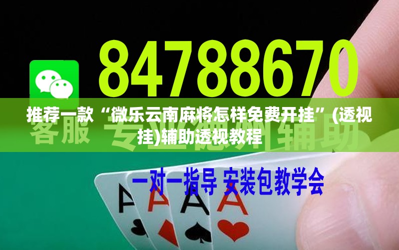 推荐一款“微乐云南麻将怎样免费开挂”(透视挂)辅助透视教程
