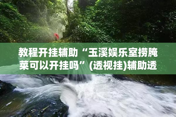 教程开挂辅助“玉溪娱乐室捞腌菜可以开挂吗”(透视挂)辅助透视教程