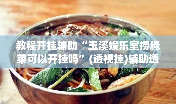 教程开挂辅助“玉溪娱乐室捞腌菜可以开挂吗”(透视挂)辅助透视教程